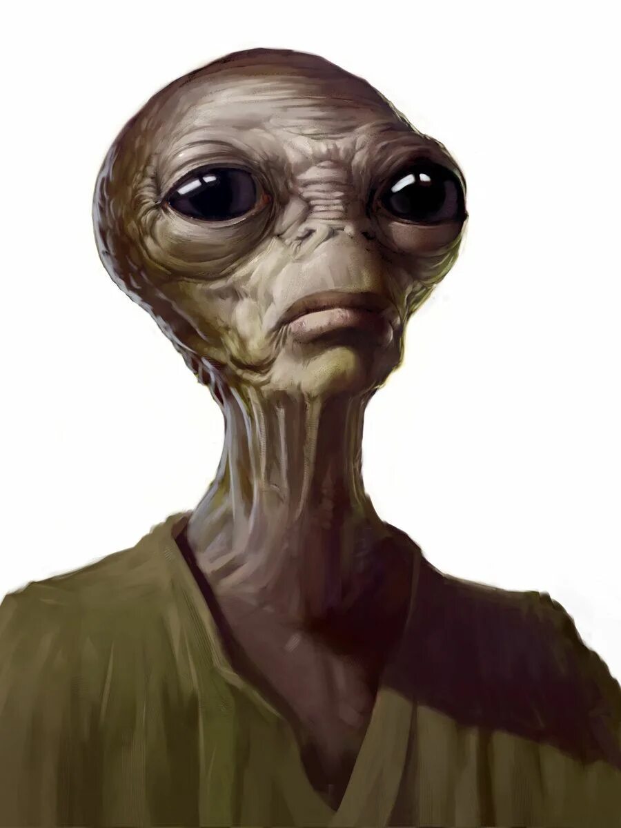 Real life alien. Реалистичный инопланетянин.