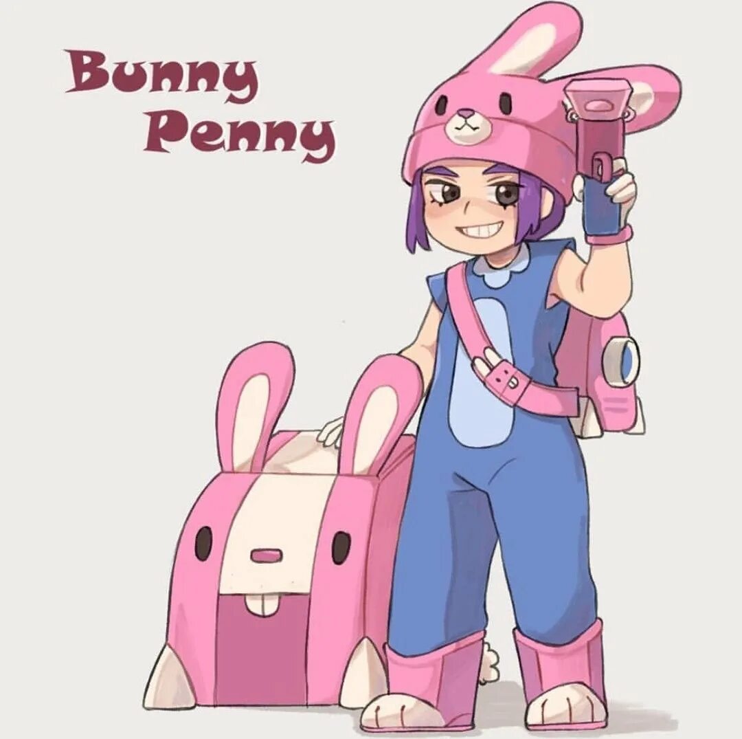 Пины пенни бравл. Зайка пенни. Brawl stars гром. Пенни браво старс. Brawl stars bunny.