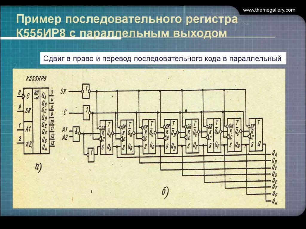 Приведите пример последовательных 5 ходов. Сдвиговый регистр к155. 8 Разрядный сдвиговый регистр. Параллельный четырехразрядный регистр. 4-Разрядный последовательный сдвиговый регистр.