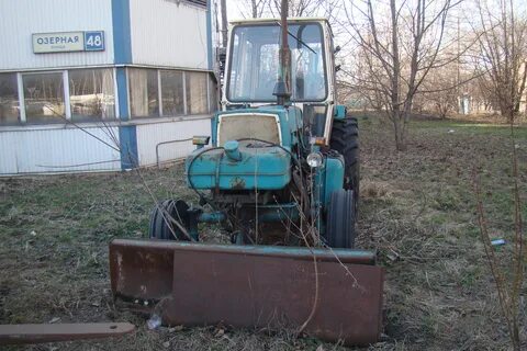 Работа трактора юмз