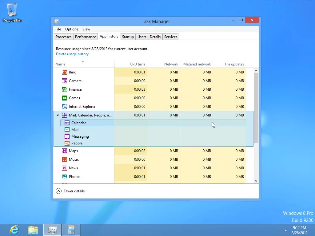 скрытый диспетчер задач