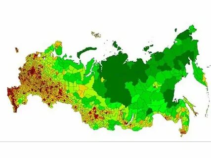 Сравните карты плотности населения и природных зон