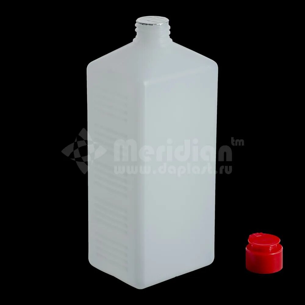 Флакон ПНД 750 - 1000 мл. Еврофлакон 1л. Промывочная бутылка, ПЭ, 1000 мл. Пластиковый флакон квадратный.