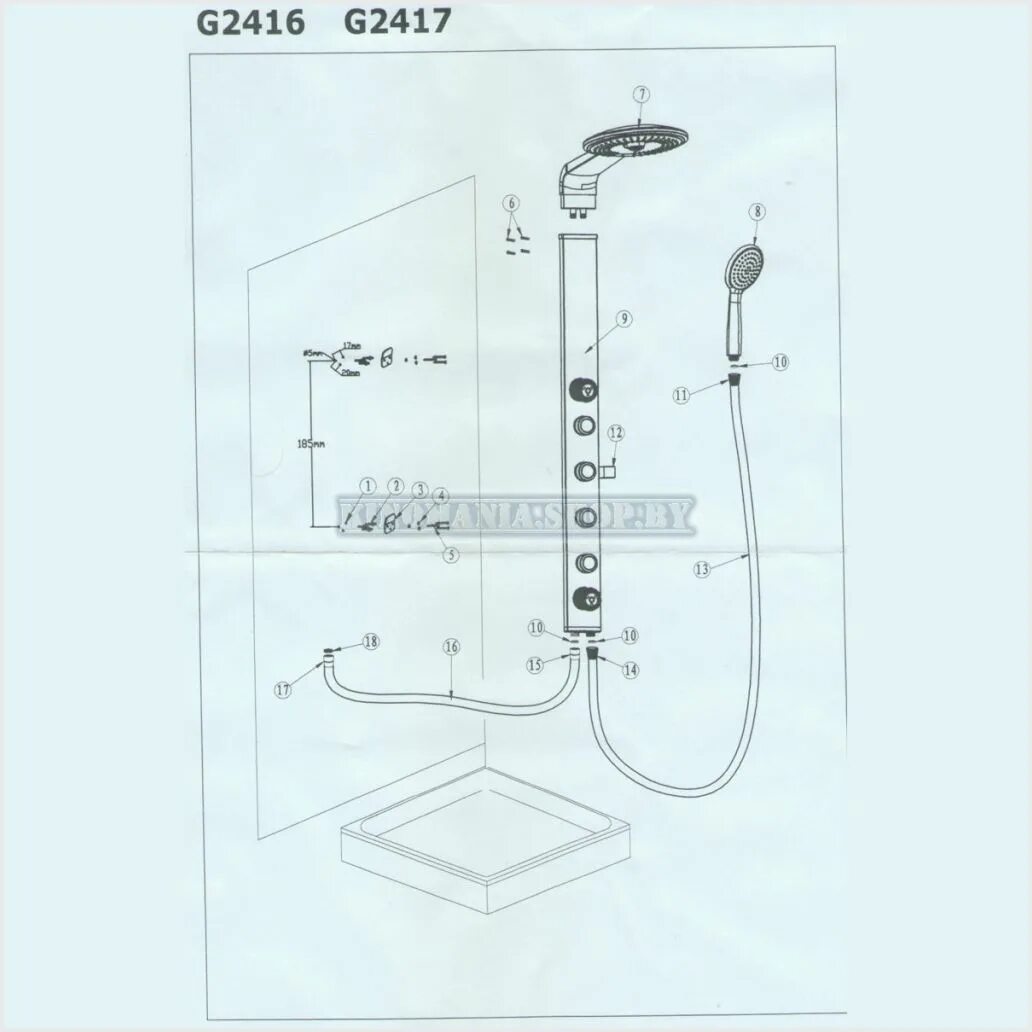 Душевая стойка инструкция. Душевая панель Gappo g2417. G2417-6 душевая система черная Gappo. Схема подключения душевого смесителя. Схема подключения душевого смесителя скрытого монтажа Gappo.