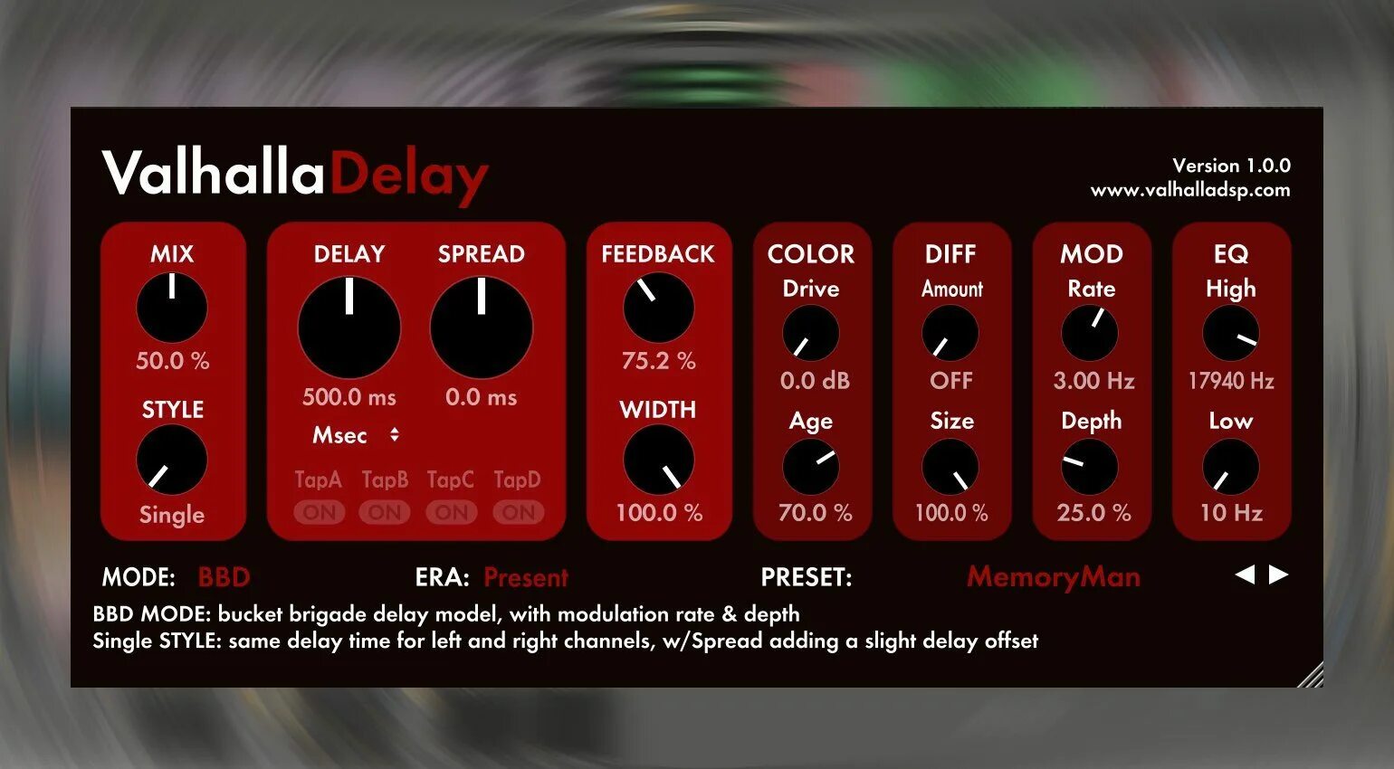 Valhalla fl. Valhalla delay. valhalla vst. valhalla vintage. valhalladelay (valhalla dsp, llc).