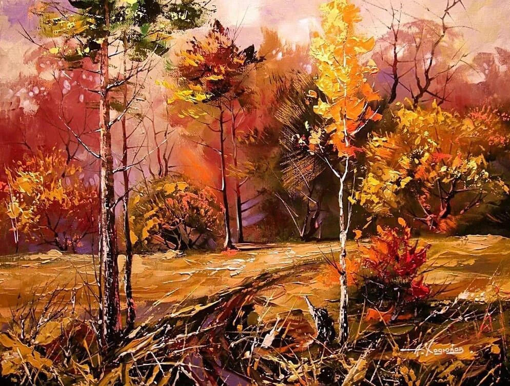 луис гарсия осенний пейзаж. осень картины художников. живописные осенние пейзажи. художник грэм геркен (graham gercken). художник graham gercken осень.