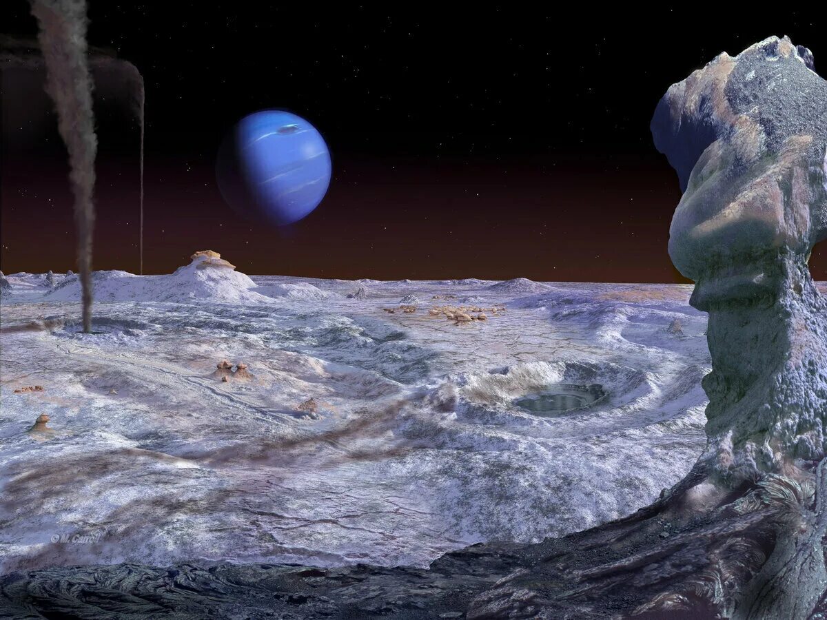 Вода на уране. Тритон Спутник Нептуна. Планета Нептун поверхность планеты. Нептун с поверхности Тритона. Тритон Спутник Нептуна снимок.