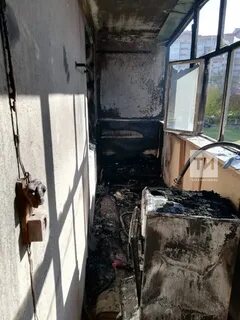 Пожар на балконе