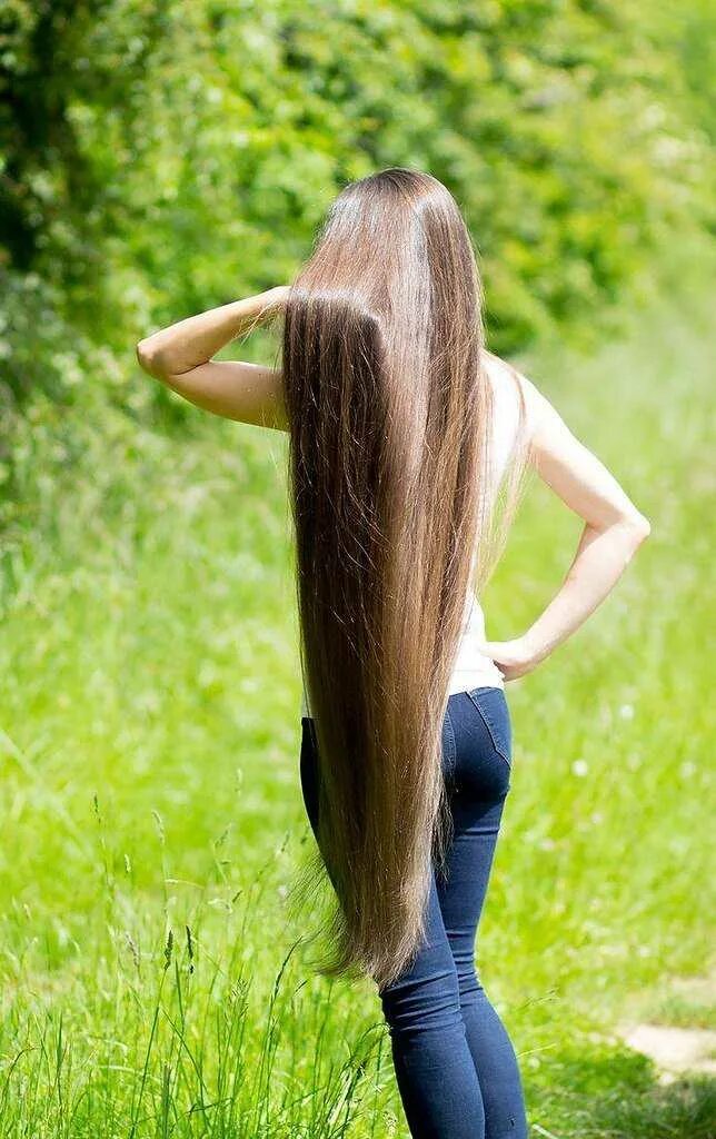 Как сделать волосы очень длинными. Мила иванова рапунцель longhair. длинные волосы. очень длинные волосы. густые волосы.