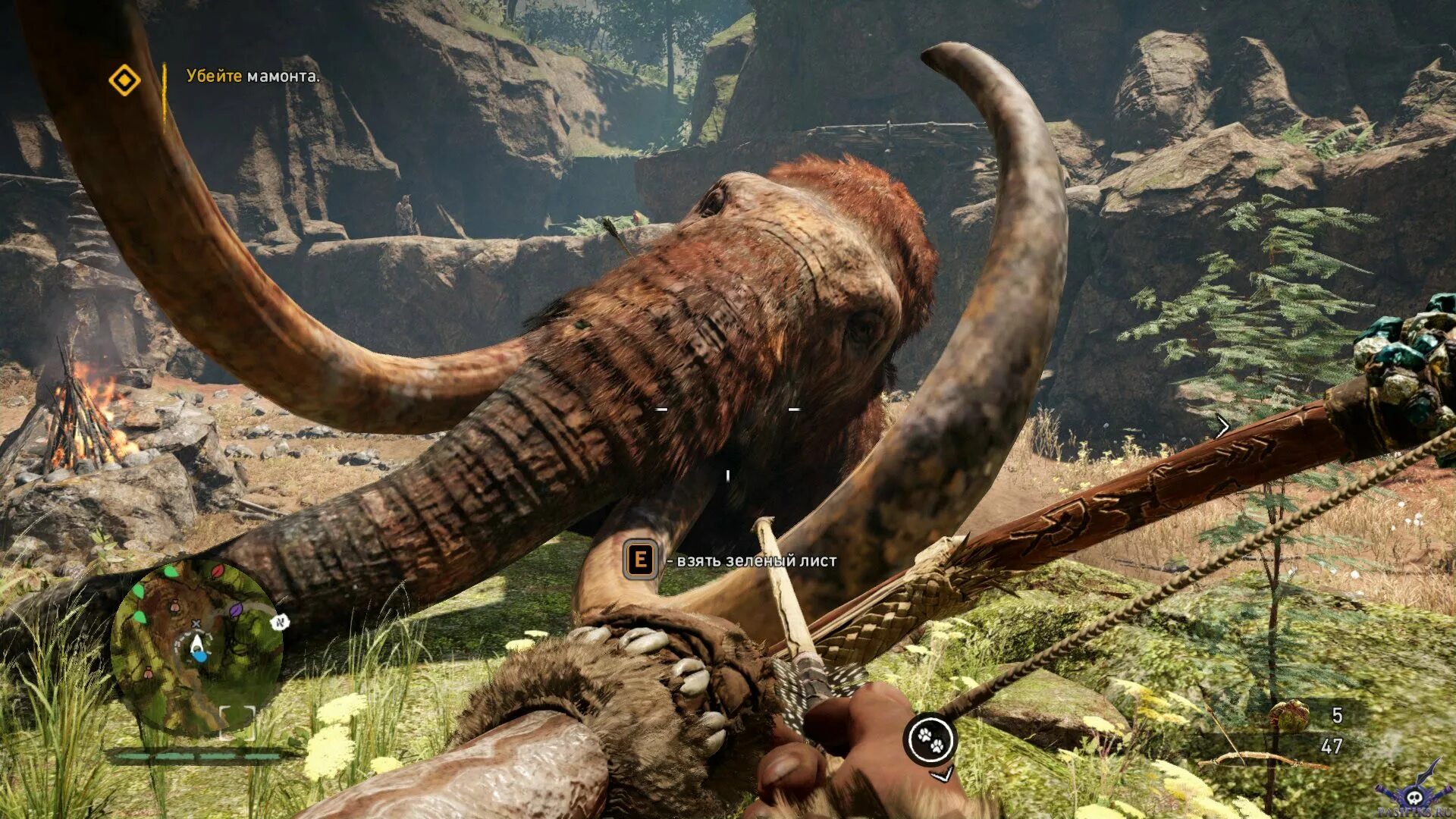 Far Cry Primal. Far Cry Primal мамонт. Far Cry Primal Тотем.