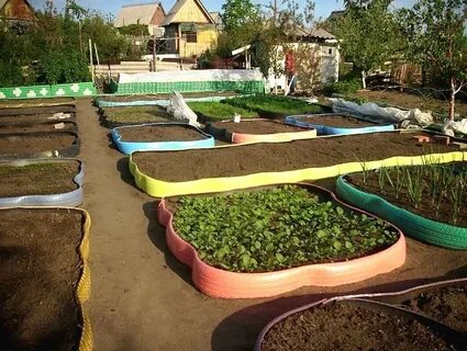 Из чего можно недорого сделать грядки