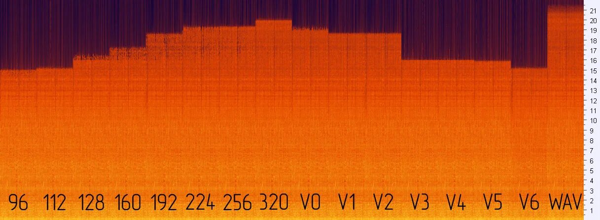 320 кбит с. Спектрограмма шума. Битрейт mp3. Спектрограмма аналогового fm сигнала. Битрейт звука.