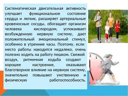 Формы двигательной активности человека
