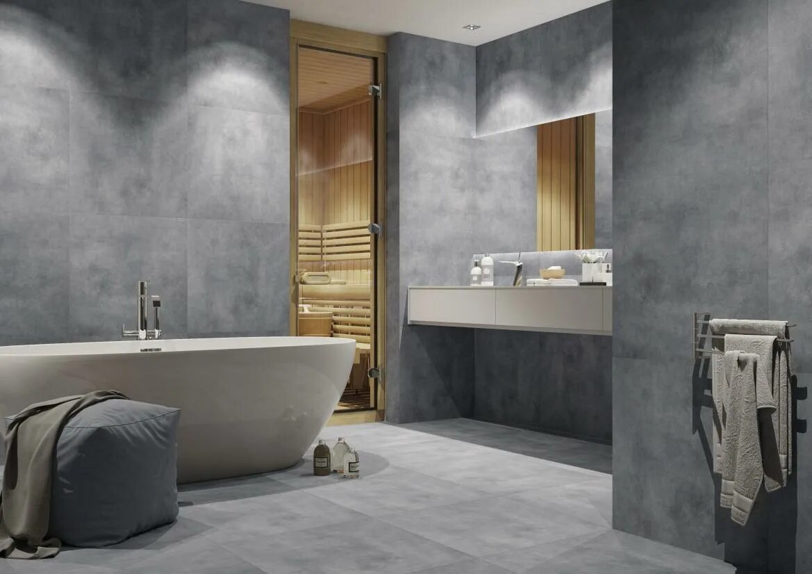 Керамогранит concrete anthracite. Плитка concrete grey. Плитка italon loft. Плитка в ванную серая. Ванная серый бетон.