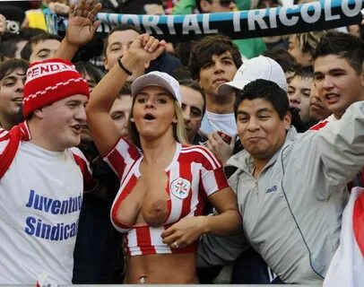 Argentina fan boob.