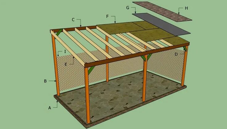 Simple firewood shed plans HowToSpecialist - How to Build, Step by Step DIY Plan
