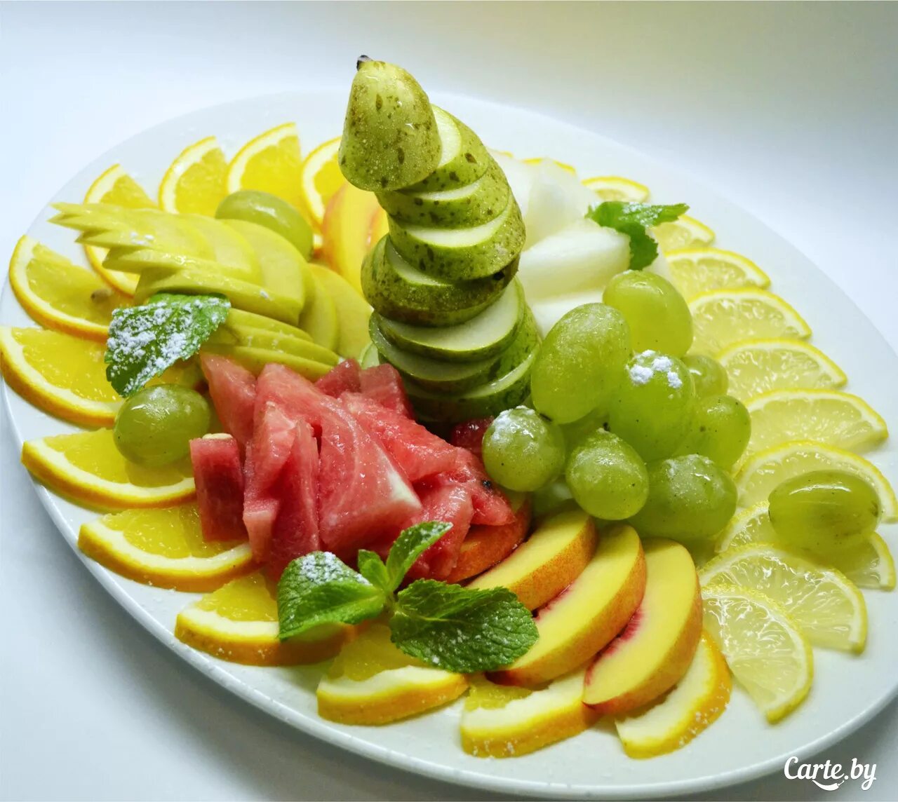 киви мандарины виноград нарезка. фрукты ассорти. фрукты нарезка. красиво нарезать фрукты. фруктовое ассорти оформление.