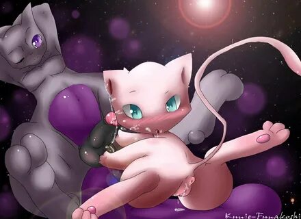 mew, mewtwo, color, tagme, after sex, blush, cum, female, feral, fur, inter...