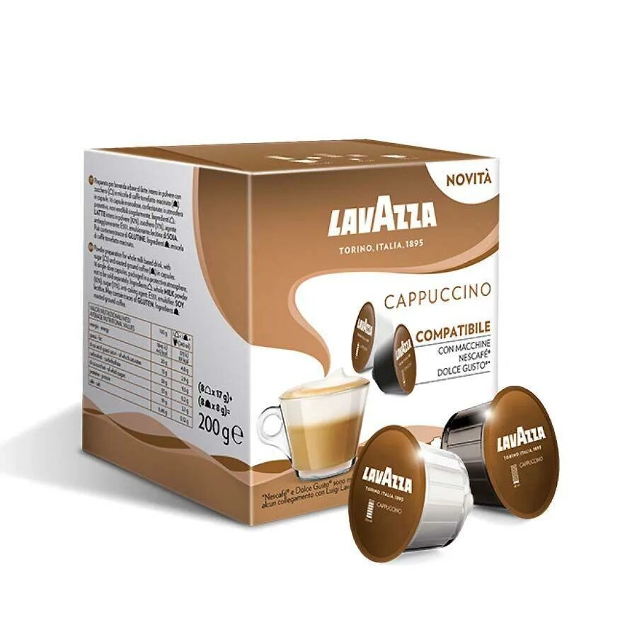 Купить кофе в капсулах для кофемашины. Капсулы Dolce gusto Cappuccino. Кофе в капсулах Lavazza для Dolce gusto. Кофе в капсулах Дольче густо капучино. Капсулы капучино для кофемашины Dolce gusto.