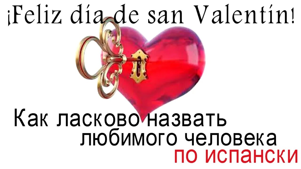 Как на испанском будет любимый