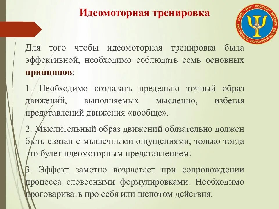 Мысленное представление движений это