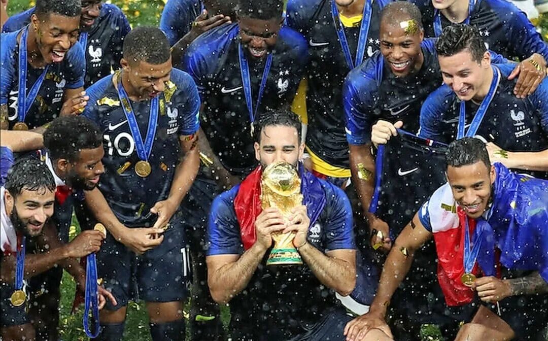 Действующий чемпион футбола. Сборная Франции 2018 Кубок.
