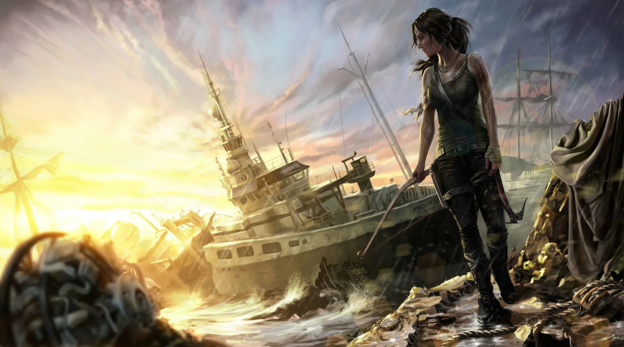 Tomb Raider 2013. Tomb Raider (игра, 2013). Крушение кораблей игра