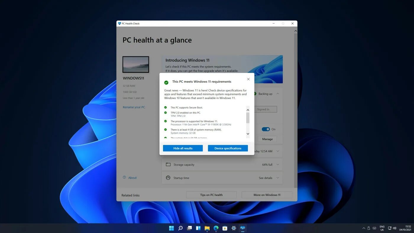 Windows 11 cpu. Виндовс 11 обзор. Окно виндовс. Windows Health check. Окна виндовс 11.