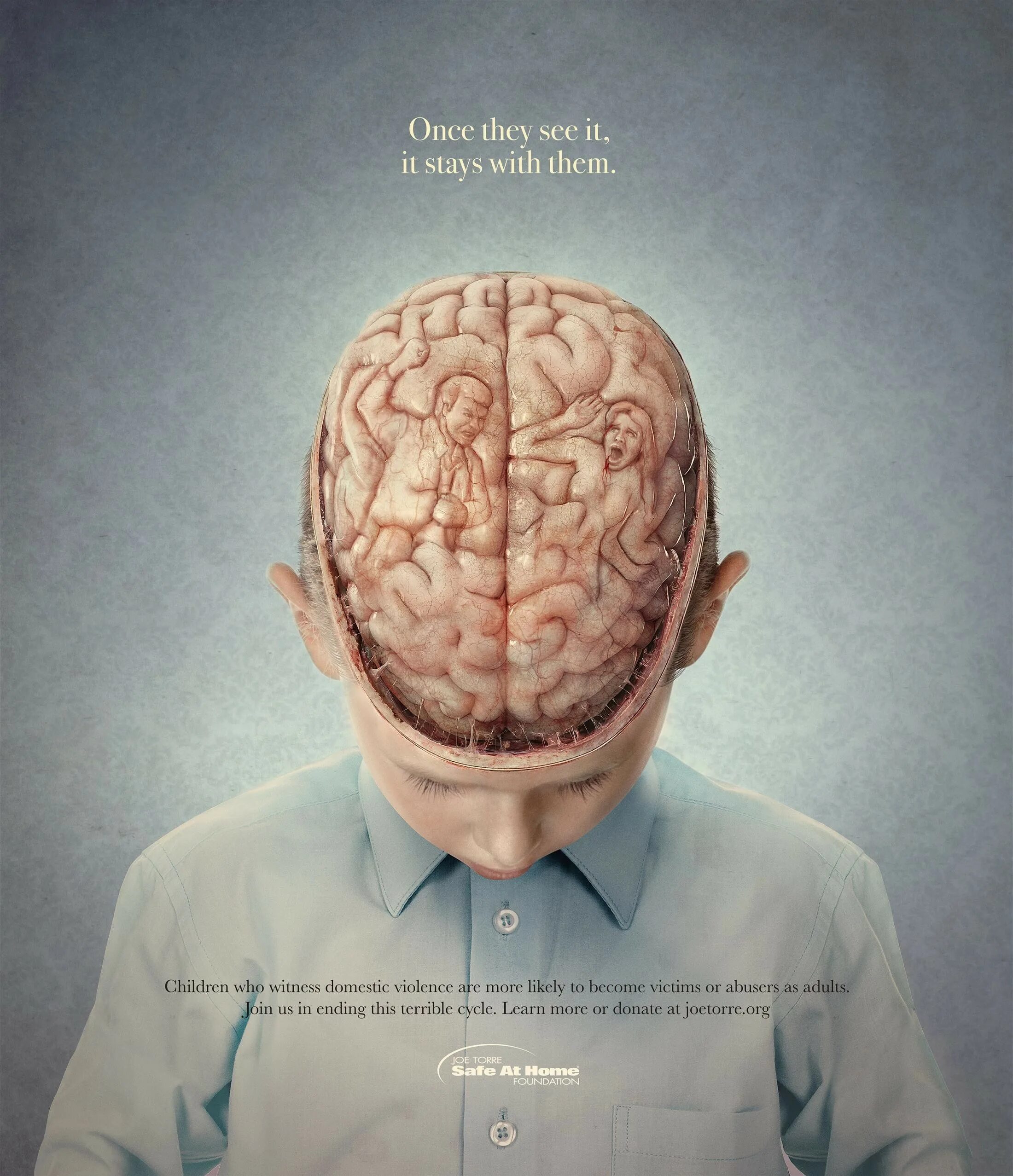 Креативный мозг. Настоящий человеческий мозг. Креативная социальная реклама.