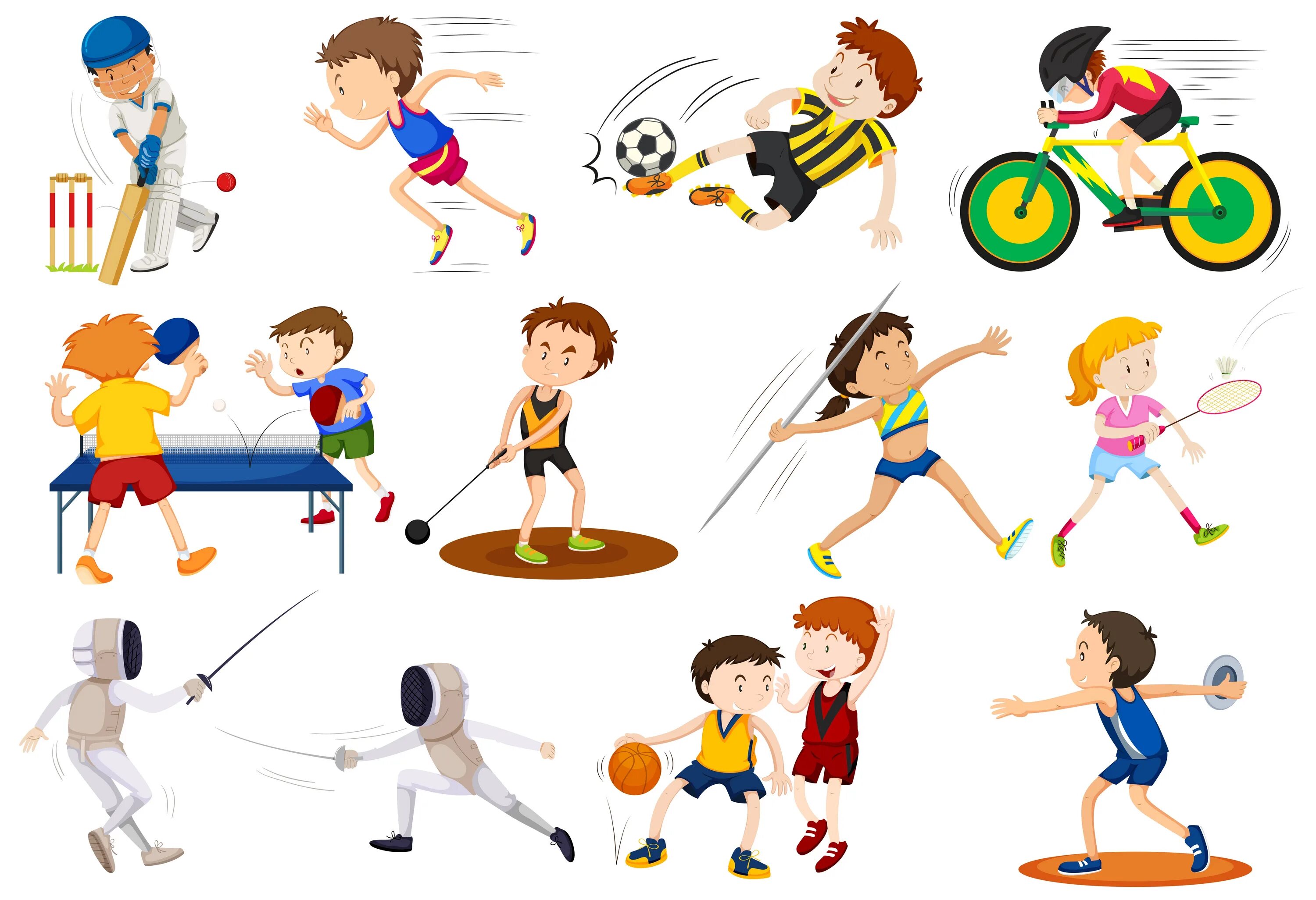 Игры занимайся спортом. Спорт дети. Спортивные рисунки для детей. Изображения видов спорта для детей. Летний спорт для детей.