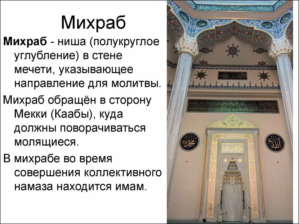 Михраб время намаза