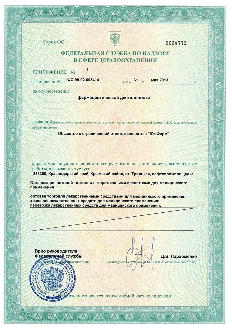 Лицензирование 2013