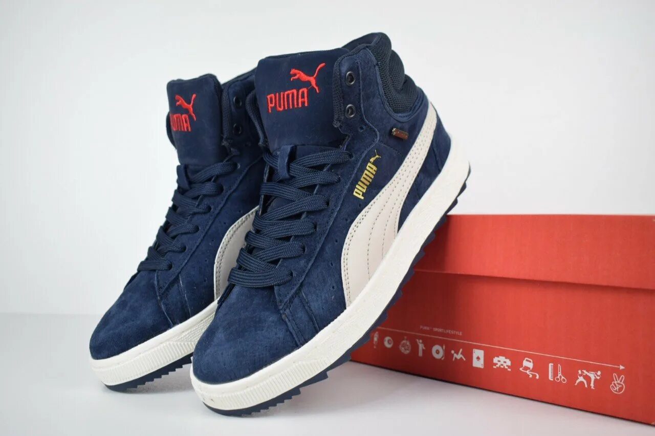 Купить зимние кроссовки на озон. Puma Suede зимние кроссовки. Зимние кроссовки Puma 2023. Кроссовки Пума зимние 2021. Кроссовки зимние Пума Suede женские.