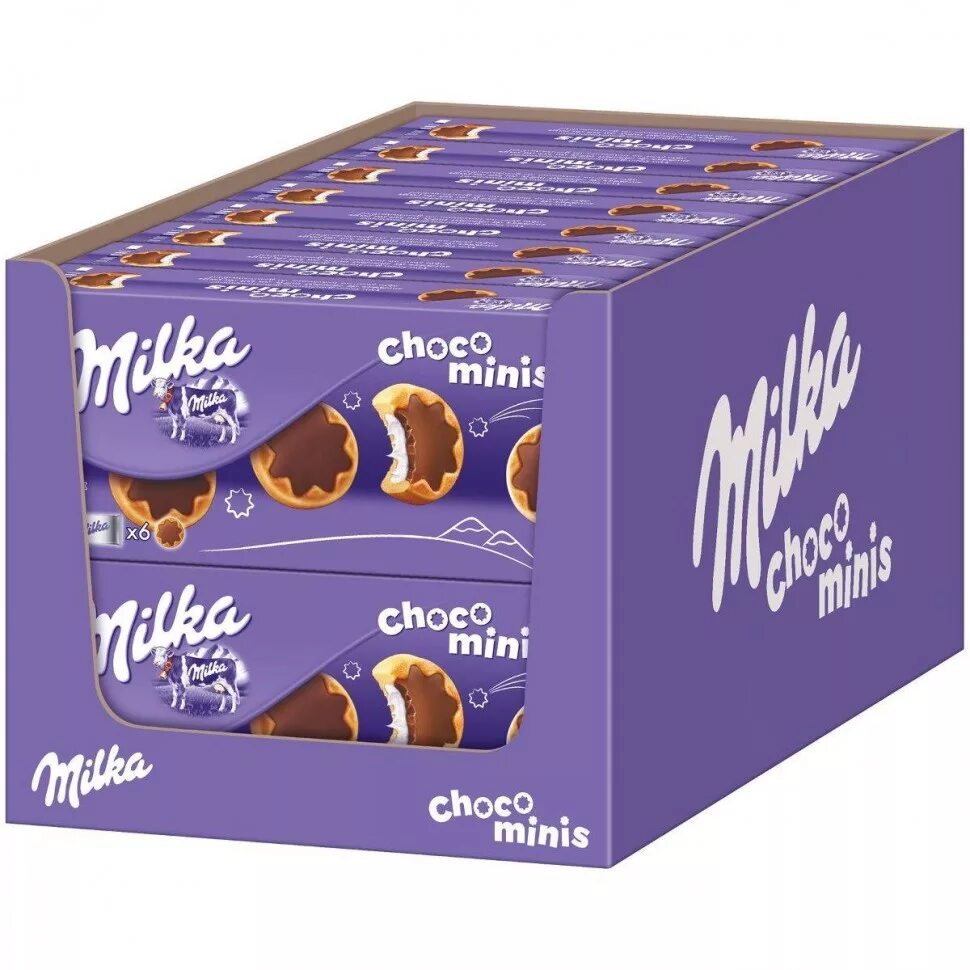 Milka Choco Minis 150 г. Печенье Milka Choco Minis, 150 г. Милка печенье Choco Minis 150гр. Печенье Milka Choco Minis cookie, 150 16шт. Продукты милки