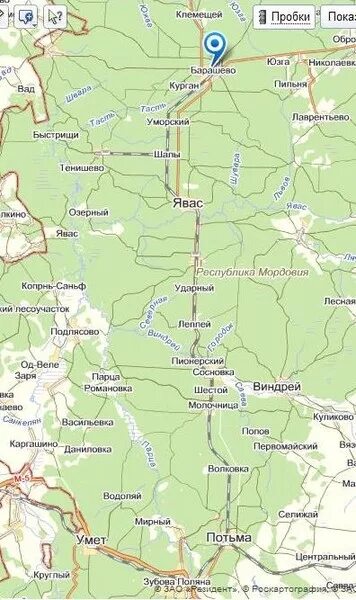 Доехать до зубово