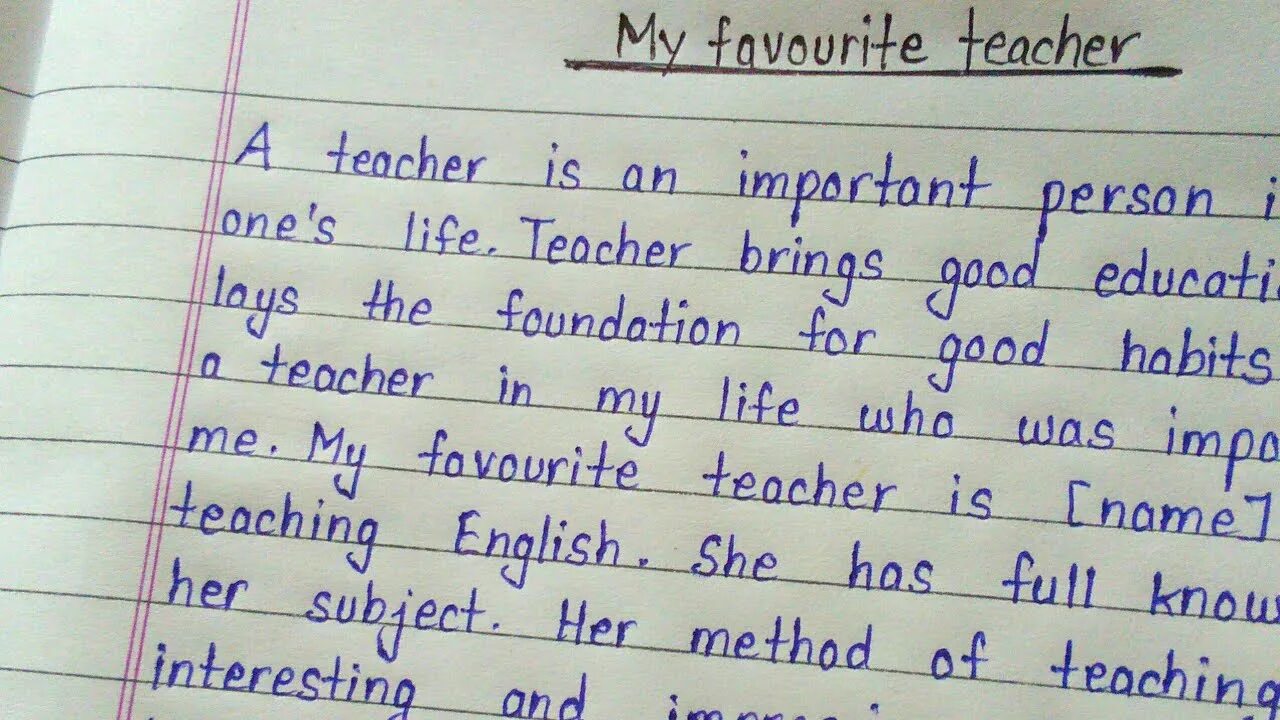Your favorite teacher. Эссе английский favorite teacher. My teacher на английском. Эссе на английском. My best teacher сочинение.