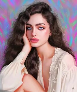 ArtStation - Yael, Yaşar VURDEM Готический Фэнтези Арт, Дерзкий Макияж, Циф...