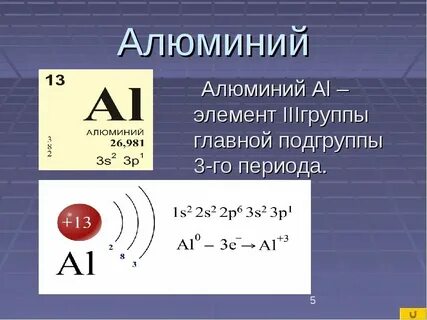 Al химия элемент