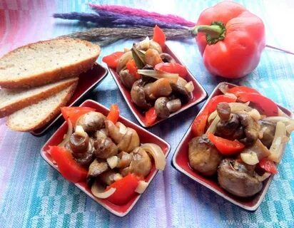 Рецепт перец с грибами