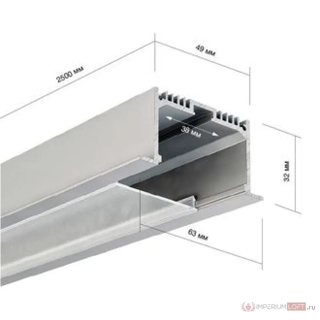 Профиль для ленты встраиваемый cab254. Встраиваемый алюминиевый профиль le.2613 (484782). Профиль 277 мм для светодиодной. Врезной алюминиевый профиль для светодиодной ленты. Профиль 32 мм