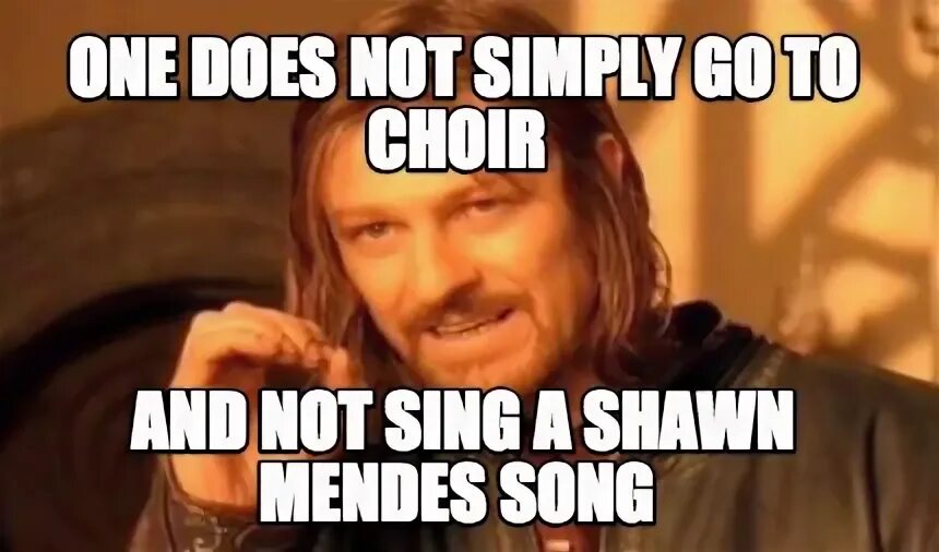 I did not sing. I did not sing