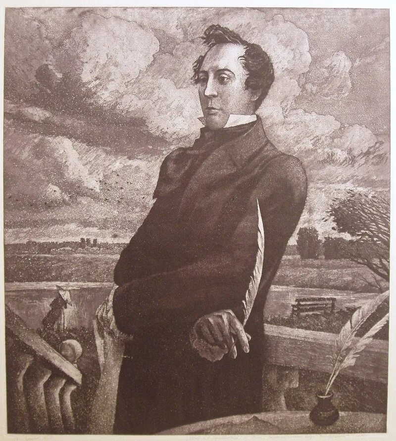 Е.А. Баратынский (1800-1844). Е А Баратынский портрет.