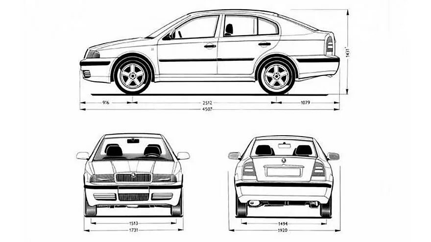 Ширина передней. Skoda Octavia Tour габариты. Габариты Шкода Октавия а4. Škoda Octavia Tour 2008 габариты. Шкода Октавия 2008 длина кузова.