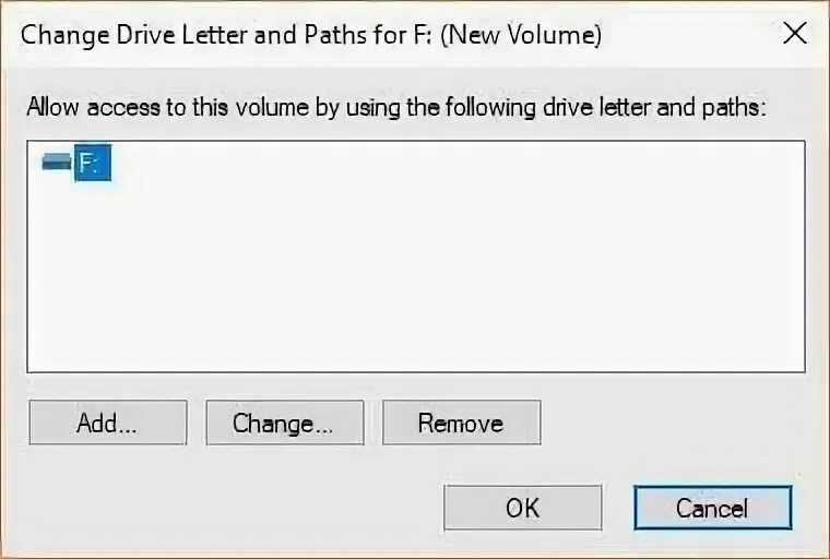 Drive letter