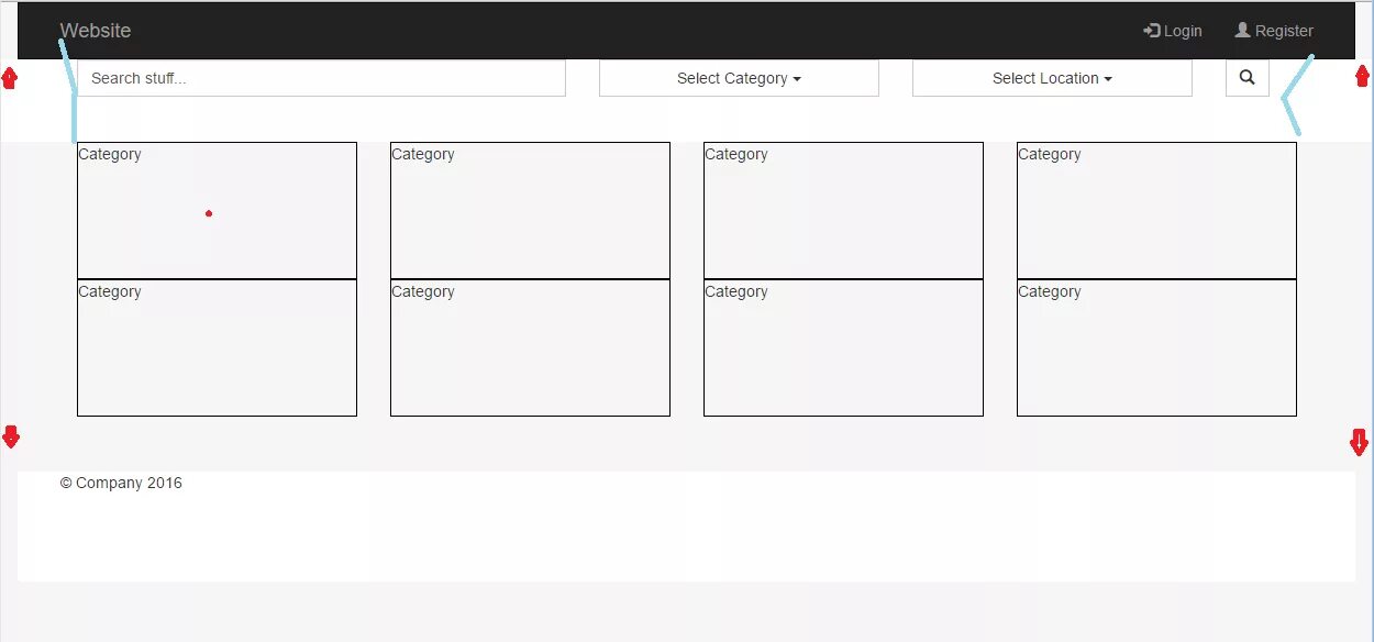 Bootstrap margin. Bootstrap margin