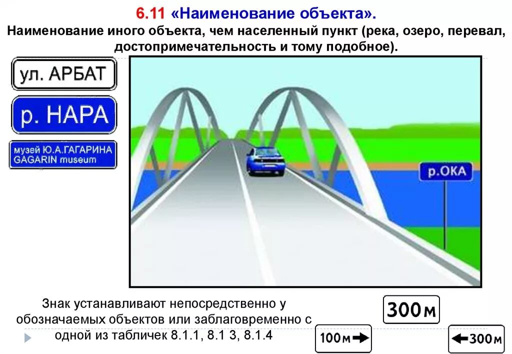 Населенный пункт 8. Дорожный знак Наименование объекта. Знак 6.11 Наименование объекта. 6.11 «Наименование объекта». ПДД. Знак 6.11 Наименование объекта река.