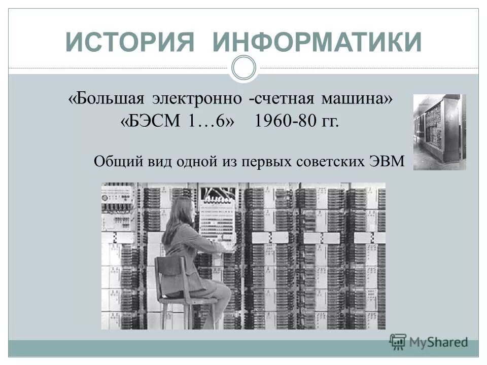 История создания информатики. История создания информатики