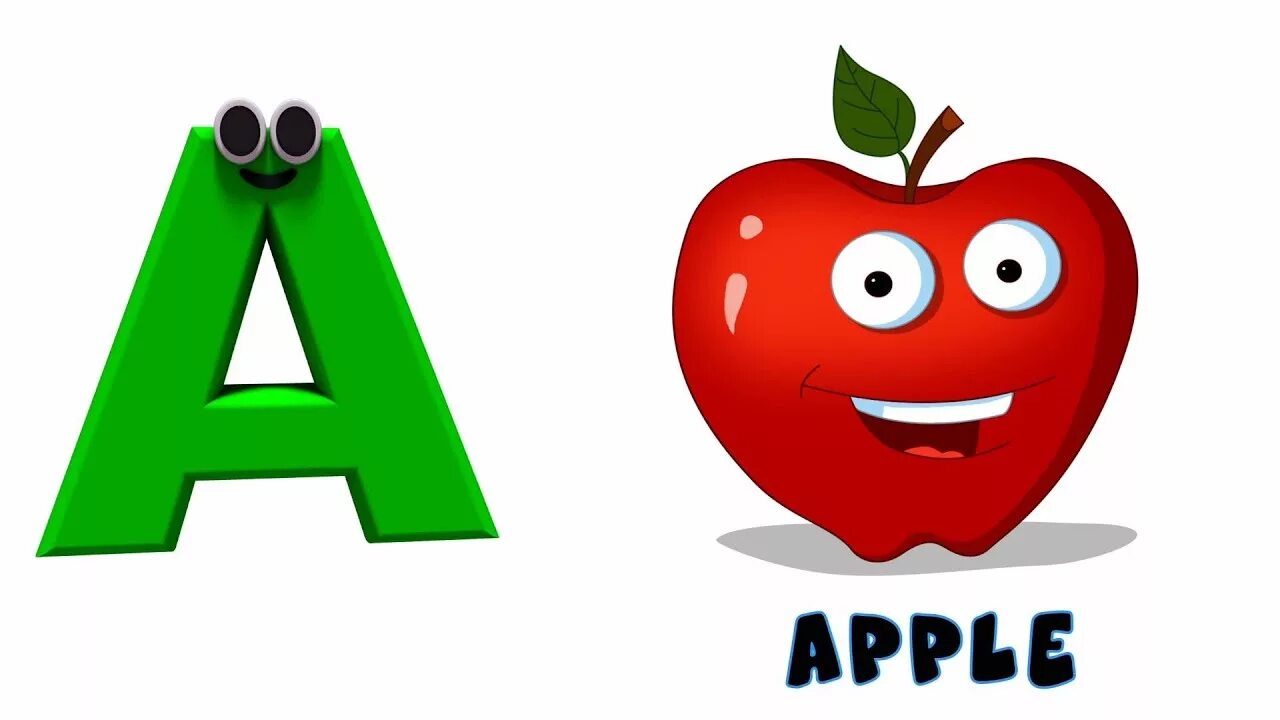 There is a apple on the. Английская буква aa. буква а. letter a apple. a for apple.