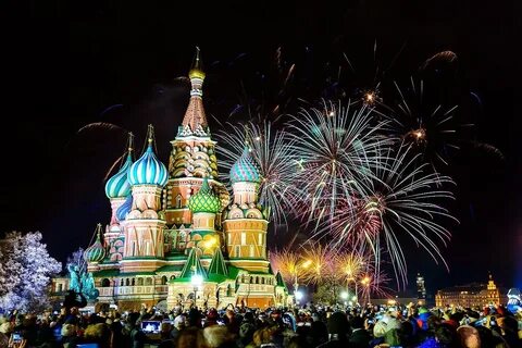 #1 Встреча Нового года 2020 на Красной площади в Москве.