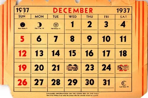 S calendar
